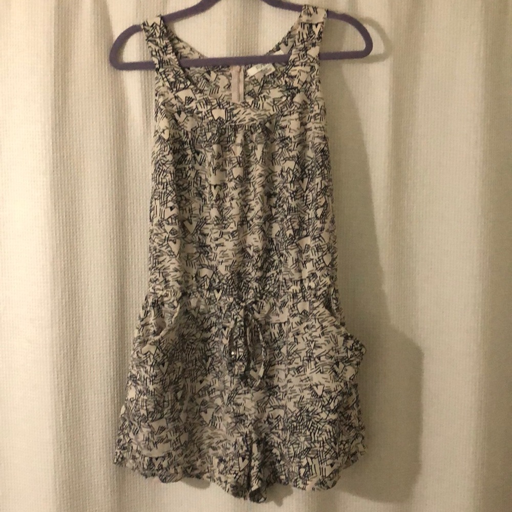 Forever 21 M/M-White and Black romper.